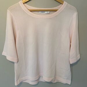 Ricki's Light Blush Short Sleeve Crew Neck Knit Top